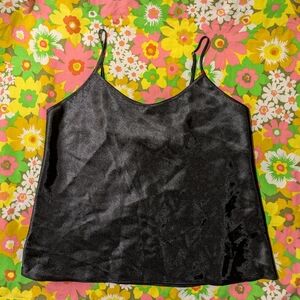 Secret Treasures Black Vintage Cami Sleepwear Pajama Tank Top Size Large.